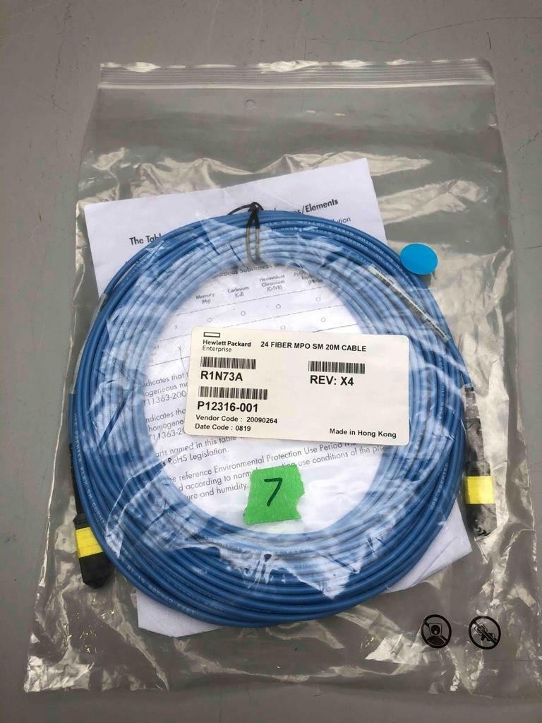 HPE 24 Fiber MPO SM 20m Cable - R1N73A